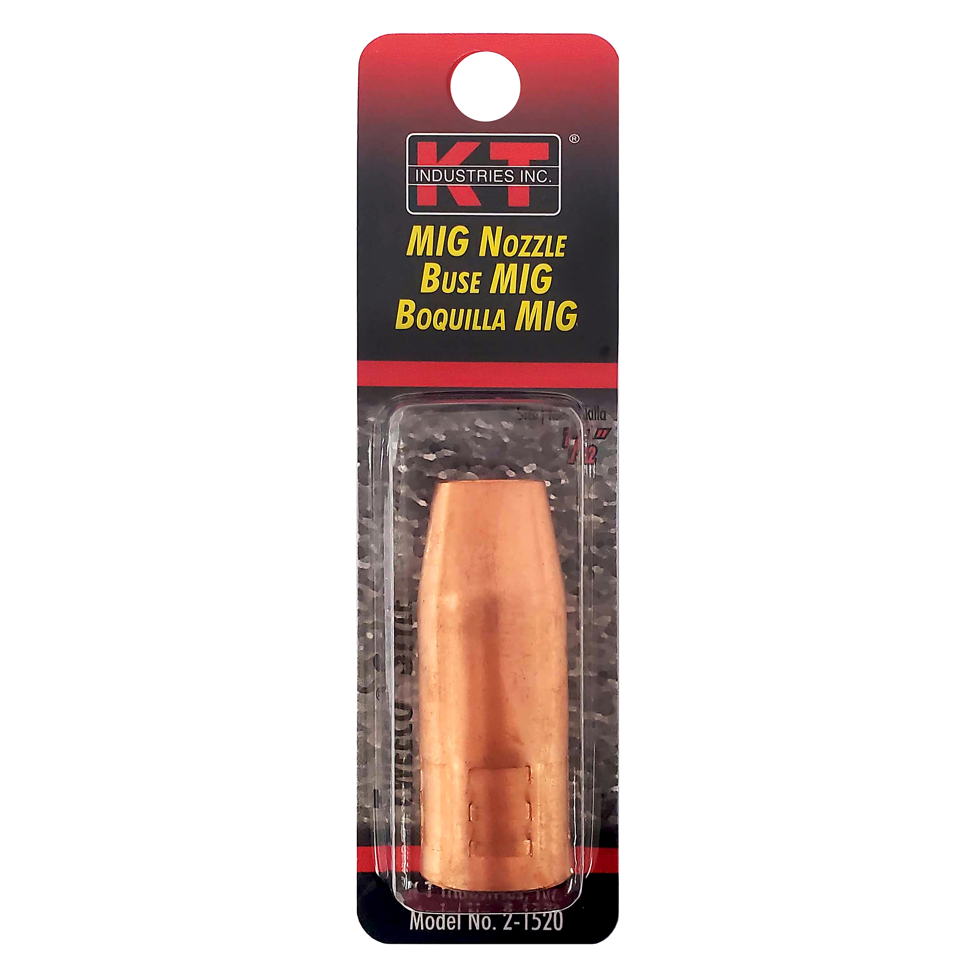 K-T Industries Tweco Style MIG Nozzle — 1/2in., Model# 2-1520
